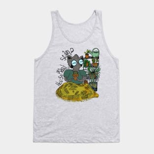 Raccoon's Cozy Green Haven Tank Top